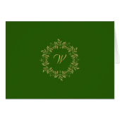 Elegant Gold Wreath (H) YOU PICK Holiday PhotoCard (Front Horizontal)