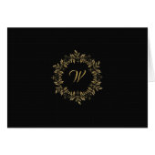 Elegant Gold Wreath (Horizontal) Holiday PhotoCard (Front Horizontal)