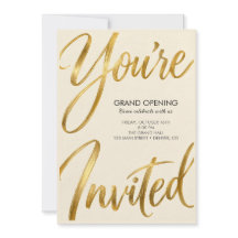 Elegant Gold You’re Invited Party Invitation