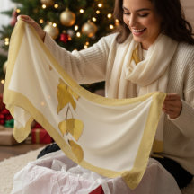 Elegant Golden Birch Leaf Christmas Gift