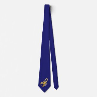 Elegant Golden  -  Blue   Scorpio   Zodiac 