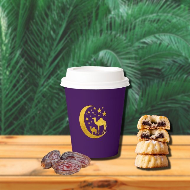 Elegant Golden Camel  Paper Cups (Creator Uploaded)