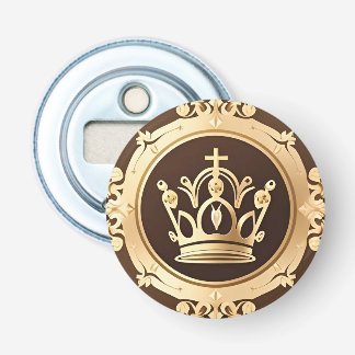 Elegant Golden Crown Bottle Opener