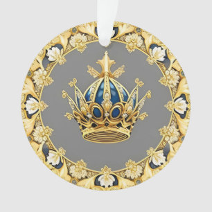 Elegant Golden Crown Ornament
