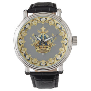 Elegant Golden Crown Watch