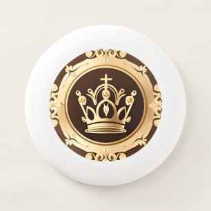 Elegant Golden Crown Wham-O Frisbee