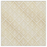 Elegant golden diamond palm art deco design fabric