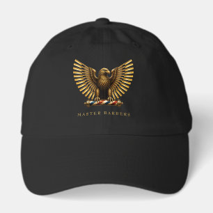 Elegant Golden Eagle Barber Shop Branding Staff Hat