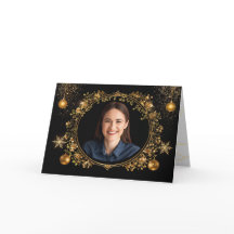 Elegant Golden Floral New Year’s Eve Party Invitat