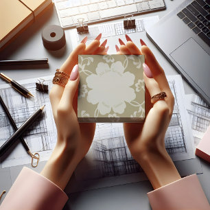 Elegant Golden Floral Ornamental Vintage  Post-it Notes