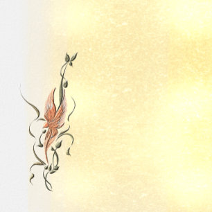 Elegant Golden Floral Vine spiral planner