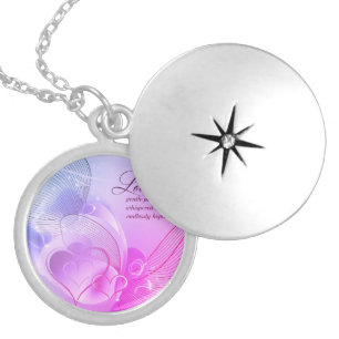 Elegant Golden Heart Romance Art Locket Necklace