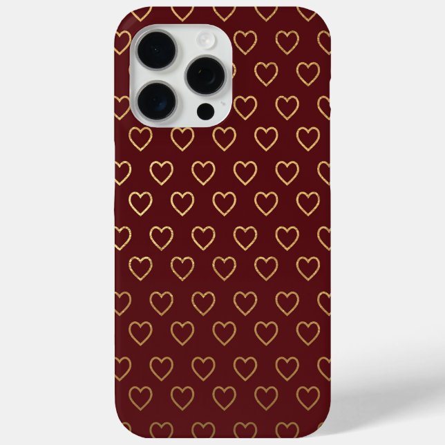 Elegant Golden Hearts  Case-Mate iPhone Case (Back)