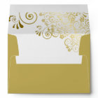 Elegant Golden Lace Frills Gold Wedding