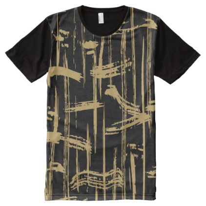 Elegant golden lines pattern Men&#39;s T-shirt