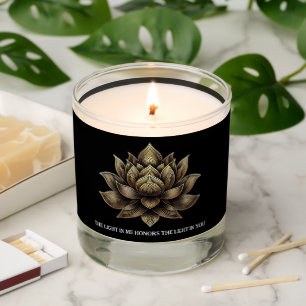 Elegant Golden Lotus Flower The Light in Me ... Scented Candle