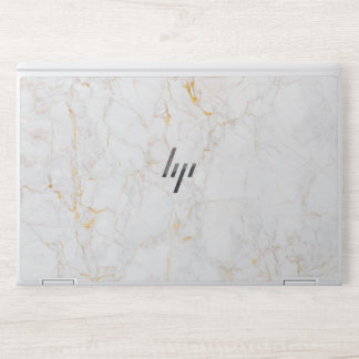 Elegant Golden marble HP Laptop Skin