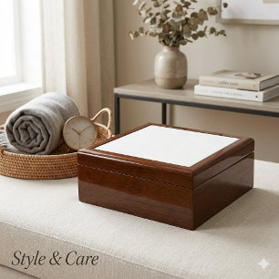 Elegant Golden Oak Large Keepsake Wooden Giftbox Gift Box