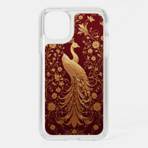 Elegant Golden Peacock Art Speck iPhone 11 Case