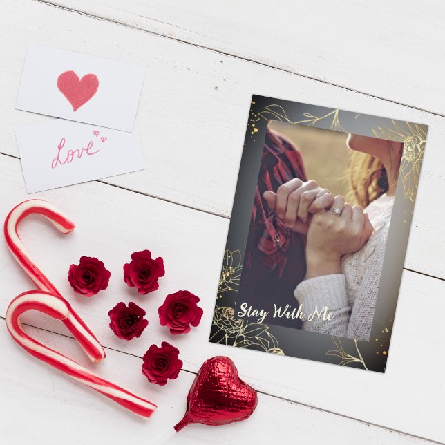 Elegant golden photo Holidays Card (Creator Uploaded)