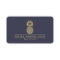 Elegant Golden Pineapple Logo on Dusky Blue