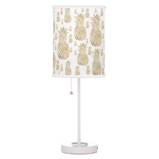 elegant golden pineapples pattern table lamp (Right)