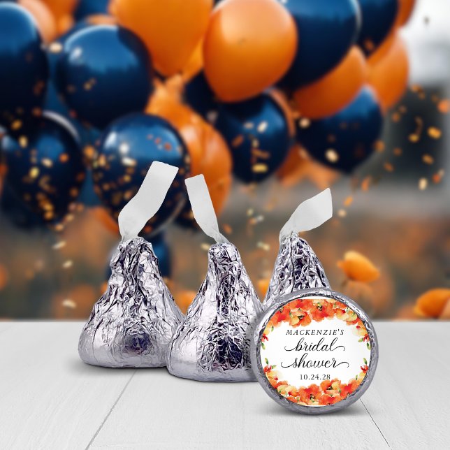 Elegant Golden Poppy Bridal Shower Hershey®'s Kisses® (Elegant Golden Poppy Bridal Shower Hershey®'s Kisses®)
