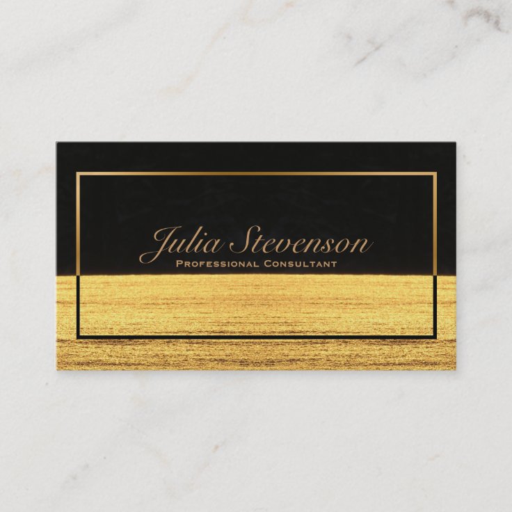 Elegant Golden Sands Horizon Business Card | Zazzle