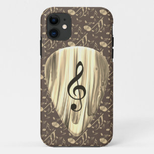 Elegant Golden Treble Clef Music Art iPhone 11 Case
