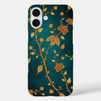 Elegant Golden Vines iPhone Case