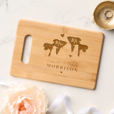Elegant Goldfish Mr Mrs Couples Name Wedding Date