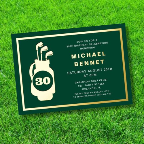 Elegant Golf 30th Birthday