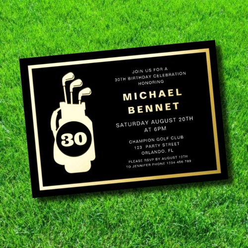 Elegant Golf 30th Birthday