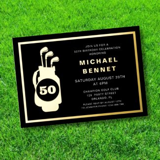 Elegant Golf 50th Birthday