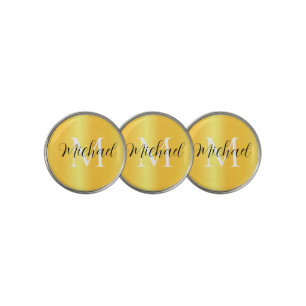 Elegant Golf Ball Marker Featuring Name and Initia