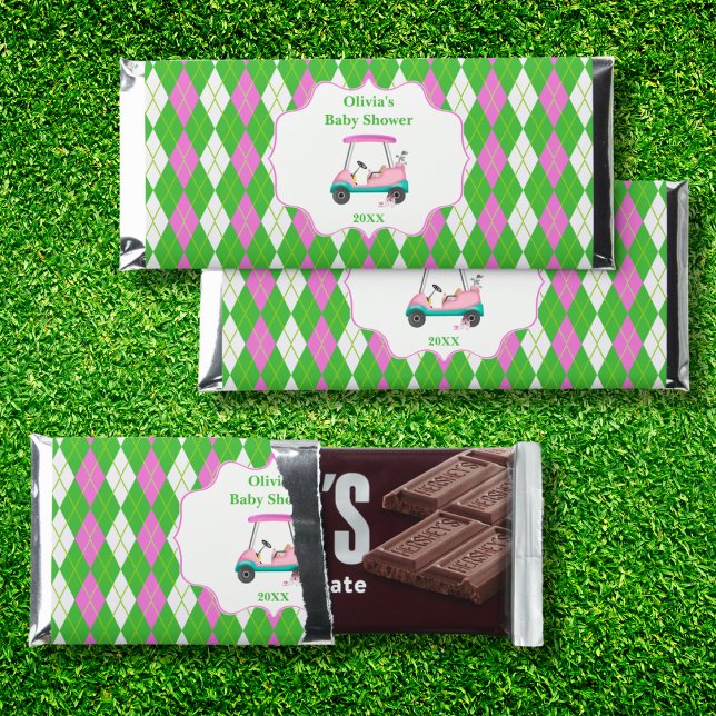Elegant Golf Cart Ready For Baby Shower  Hershey Bar Favors (Creator Uploaded)