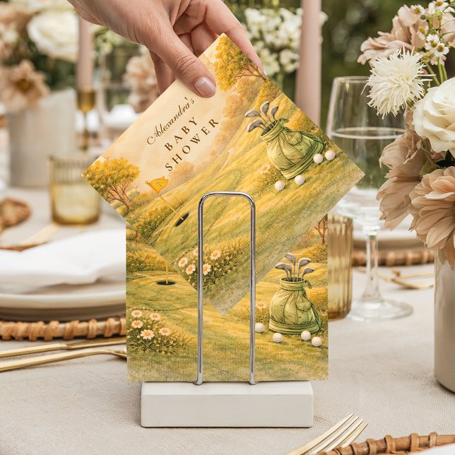 Elegant Golf Club Baby Shower Napkins (Creator Uploaded)