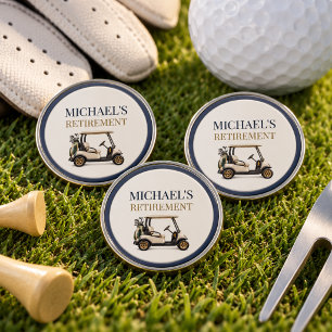 Elegant Golf Retirement Gift for Retiring Golfer Ball Marker
