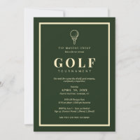Elegant Golf Tournament Invitation