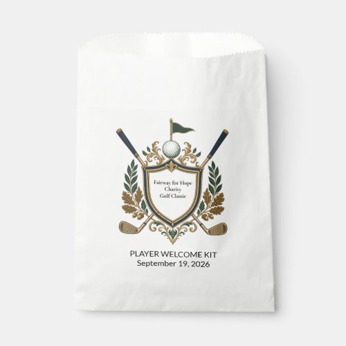 Elegant Golf Tournament Player Welcome Kit Swag Favor Bag