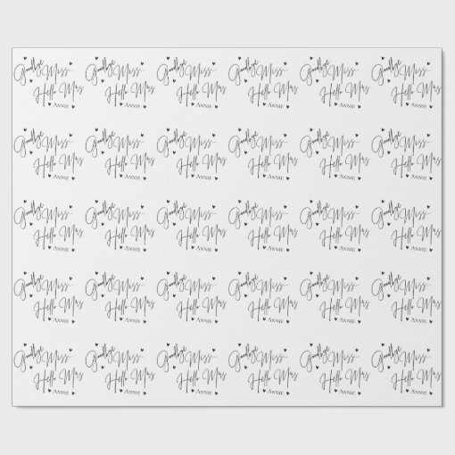 HOWAF Guest Book Matrimonio Goodbye Miss Hello Mrs Taccuino 32 Fogli - 8