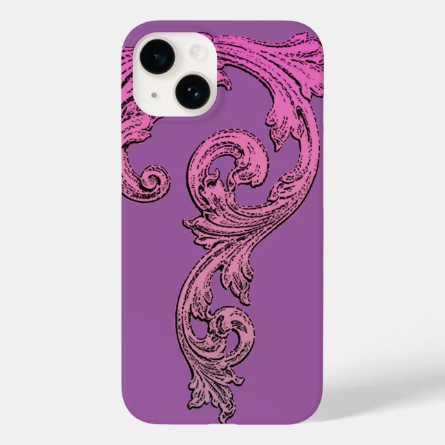 Elegant Goth Design in Purple iPhone 6 Case (Back)
