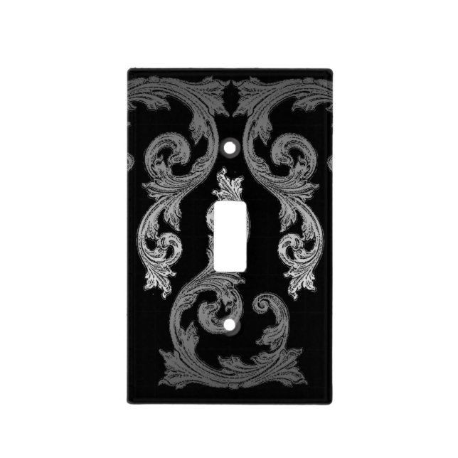 Elegant Goth Design Switch Plate Cover (Front)