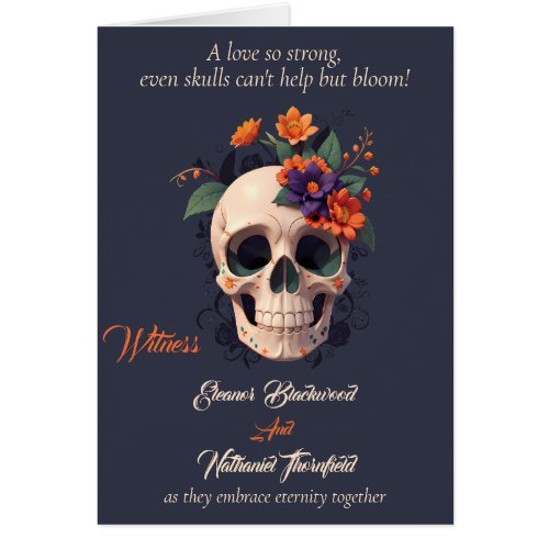 Elegant Gothic 3D Floral Complete Wedding program