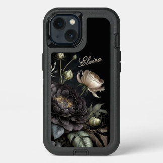 Elegant Gothic Arrangement with Name iPhone 13 Case
