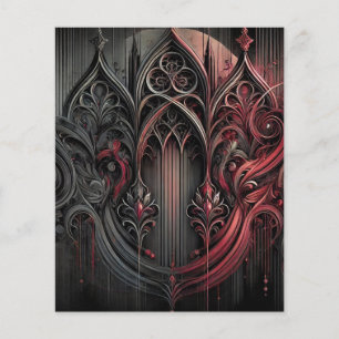 Elegant Gothic Art Paper Sheet