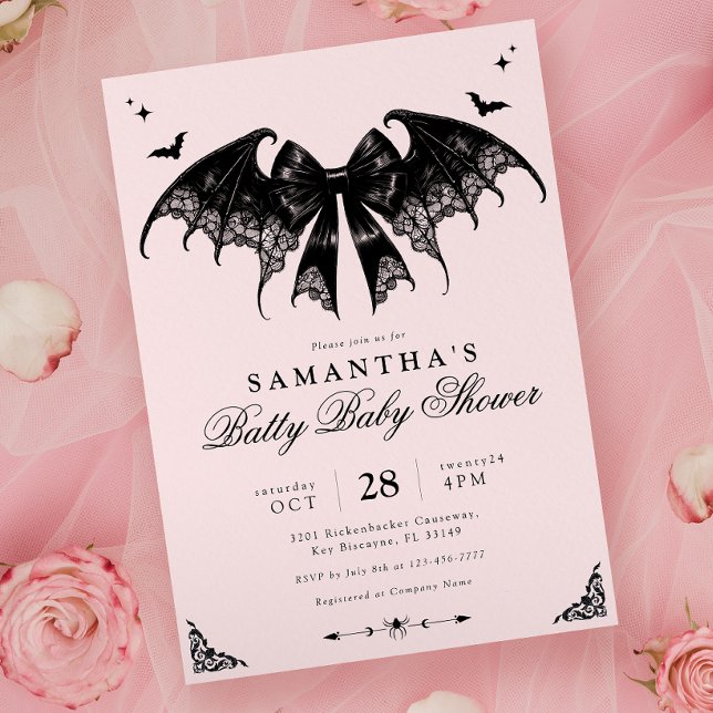 Elegant Gothic Baby Shower Invitation (Creator Uploaded)