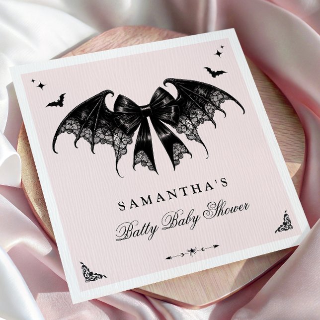 Elegant Gothic Baby Shower Napkins (Creator Uploaded)