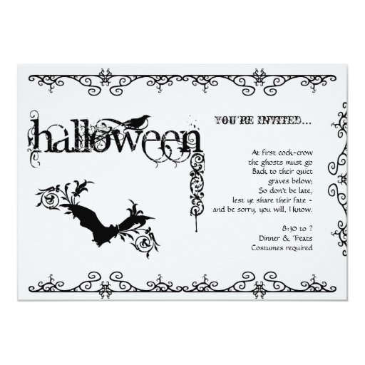 Black And White Invitation Paper 9