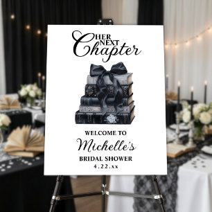 Elegant Gothic Book Themed Bridal Shower  Foam Board